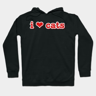 I Love Cats Heart Pet Hoodie